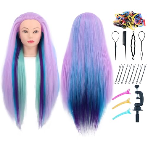 29" Synthetic Hair Mannequin Head - Professional Hairstyling Practice
