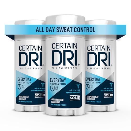 Clinical Strength Antiperspirant Stick - 72-Hour Sweat Protection, 3 Pack