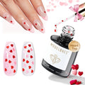Modelones E-Clear Heart-1 Glitter Gel Top Coat 15ML No Wipe Long Lasting