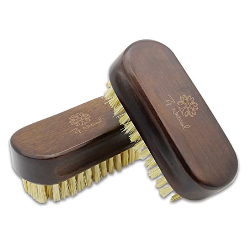 Natural Sisal Wooden Nail Brush Set for Deep Cleaning Fingernails