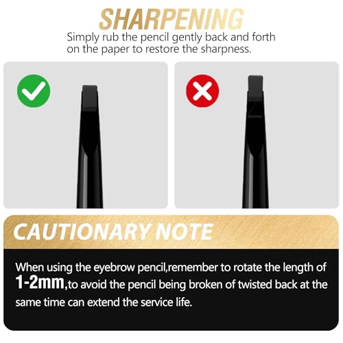 Dual-Ended Eyebrow Pencil with Spoolie Brush - Ultra-Fine Tip