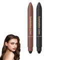 2 in 1 Eyeliner and Eyeshadow Plum, Eyeshadow Stick and Liner Duo, Waterproof, Smudge-Proof, Effortless Smoky or Natural Eye Makeup (2Pcs B)