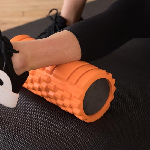 321 Strong Foam Roller - Medium Density Deep Tissue Massager for Muscle Massage and Myofascial Trigger Point Release, with 4K eBook - Orange