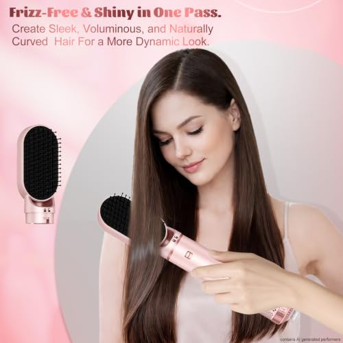 5-in-1 Hot Air Styler Brush - Dry, Curl, Straighten & Volumize