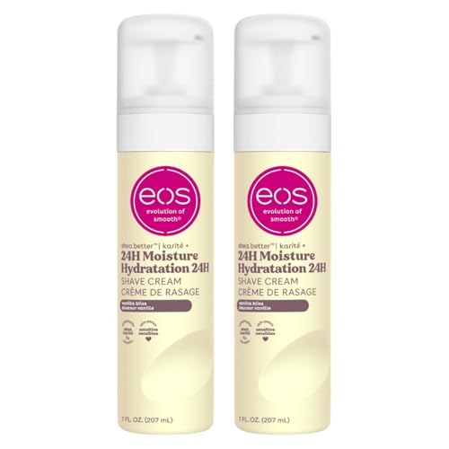 eos Vanilla Shea Butter Shave Cream, 7 fl oz (Pack of 2)