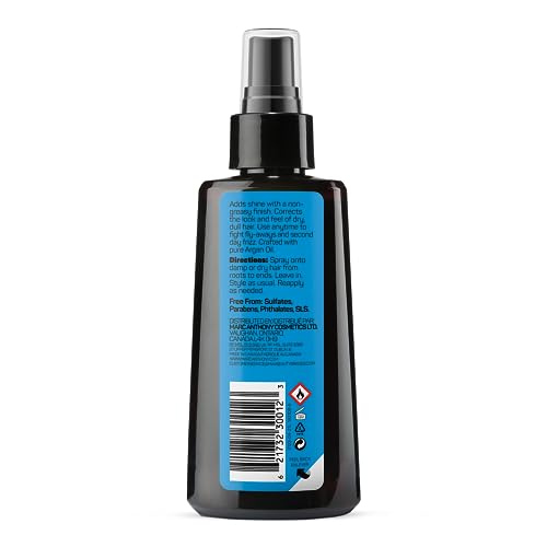 Marc Anthony Argan Oil Smoothing Cream with Keratin - Lightweight Hair Styler for Lasting Shine & Removes Frizz for Smooth Hair - Nourishing Argan Oil of Morocco & Olive Oil - Sulfate & Paraben Free