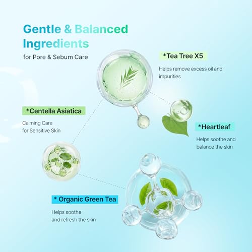 Tea Tree Facial Cleanser Foam for Oily & Sensitive Skin - 150ml