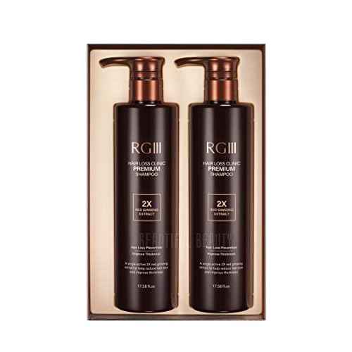 RG3 RGIII PREMIUM HAIR LOSS CLINIC SHAMPOO (TWO BOTTLE SET)