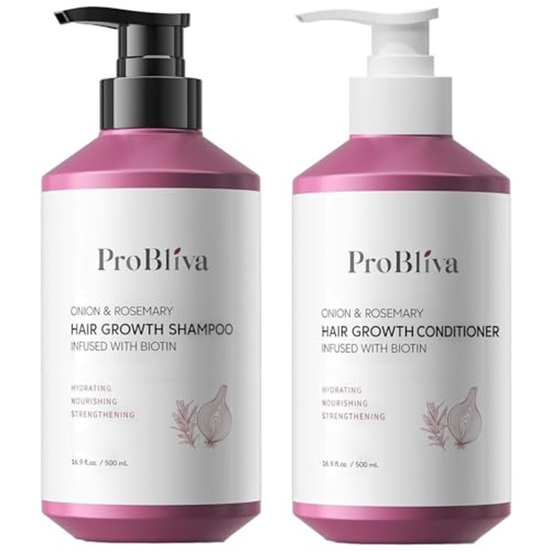 ProBliva Onion & Rosemary Hair Growth Shampoo & Conditioner Set