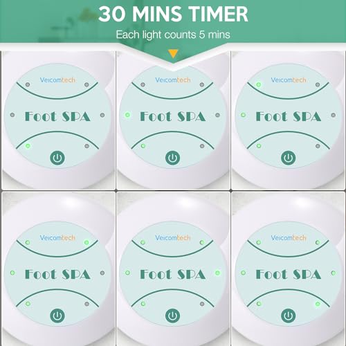 Portable Ionic Detox Foot Bath Machine, Ionic Detox Foot Spa Chi Cleanse with 5 Liners for Home Use Spa Club Salon or Holiday Travel Gift US Stock(Tub not Include)