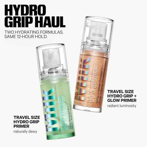 Milk Makeup Hydro Grip Primer with Hyaluronic Acid + Niacinamide ? Hydrating Face Primer Grips Makeup for Up to 12 Hours ? Silicone-Free, Lightweight Gel with Dewy Finish