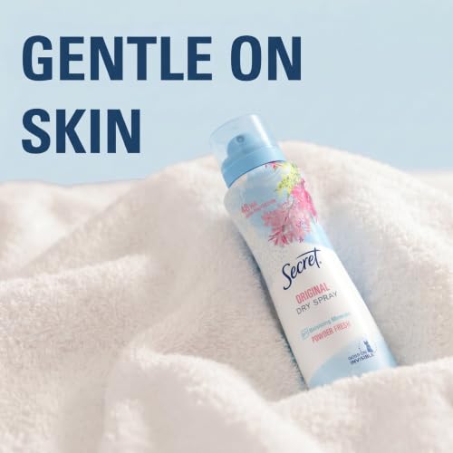 Dry Spray Antiperspirant Deodorant for Women - 48hr Odor Protection, Powder Fresh, 4.1 oz (Pack of 3)
