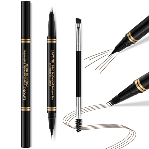 2-in-1 Microblading Eyebrow Pen - Waterproof & Smudge-Proof