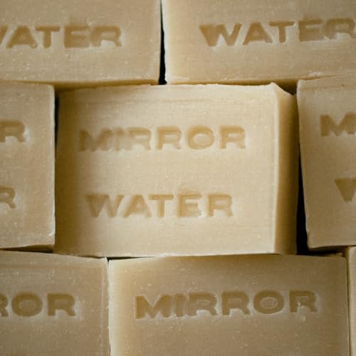 MIRROR WATER - Butter Brick Face + Body Cleanser | Gentle, Moisturizing + Sensitive Skin Safe | Vitamin A, Shea Butter + Coconut Oil | Vegan, Cruelty Free | Sulfate + Phthalate + Paraben Free (95 g)
