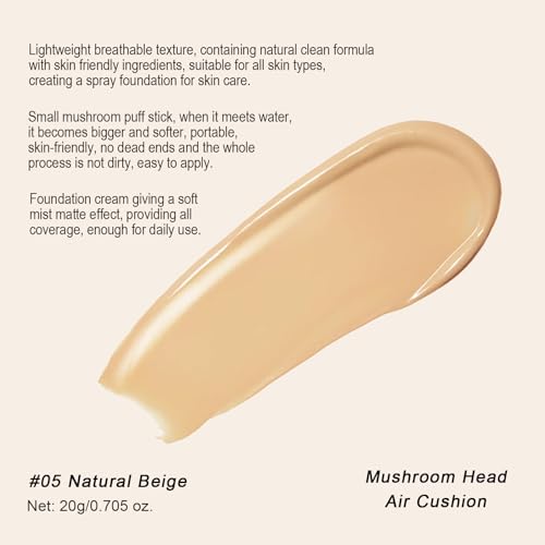 Mushroom Head Air Cushion BB Cream - Natural Beige Foundation