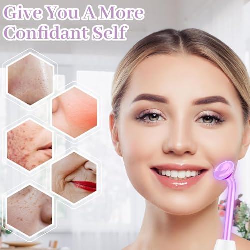 TUMAKOU High Frequency Facial Wand with 4 Tubes