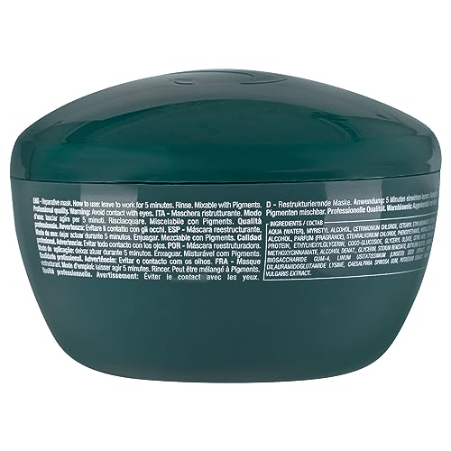 ALFAPARF MILANO Semi di Lino Reconstruction Reparative Mask - Color Safe Deep Conditioning Hair Mask - Damaged Hair Repair - For Medium to Thick Hair- Vegan Formula (6.88 oz)
