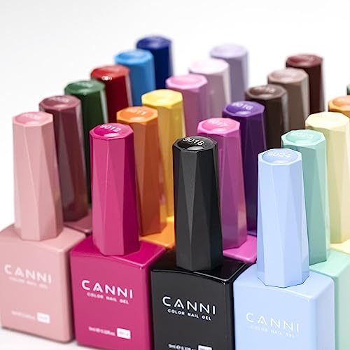 CANNI Hema-Free Black & White Gel Nail Polish Set - 2 Pcs Soak Off LED Kit