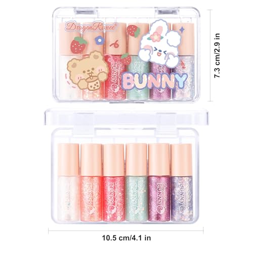 6 Colors Liquid Glitter Eyeshadow Set - Waterproof & Long-Lasting