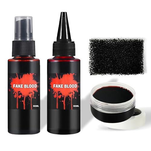 Halloween Fake Blood Makeup Kit - 4 PC SFX Set