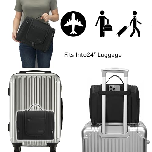 Hanging Travel Toiletry Bag with Metal Hook - 11L