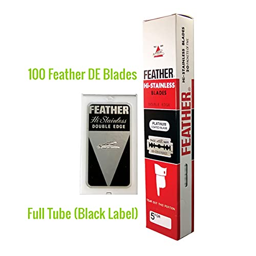 Feather Double Edge Safety Razor Blades 100 Count