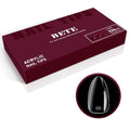 BETE Medium Almond Clear Acrylic Nail Tips - 224 Pcs, 16 Sizes