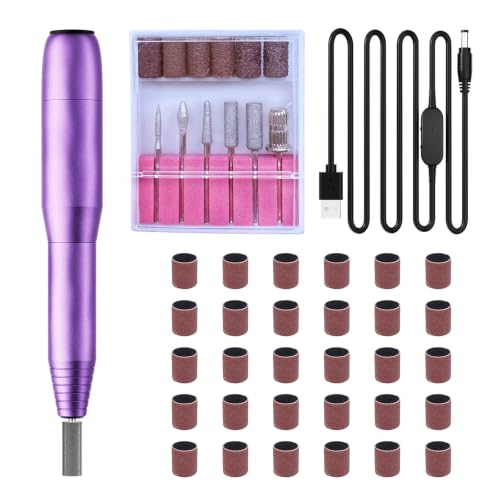 Electric Nail Drill Kit with Variable Speed Control & 6 Bits