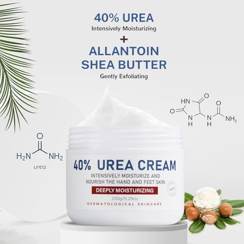 OUKEYA 40% Urea Foot & Hand Cream 5.29oz (1P) - Dry Cracked Skin Repair