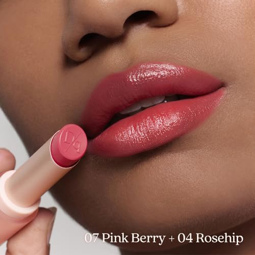 dasique Mood Glow Lipstick #08 Cherry Drop | Color Lipstick Balm | Vegan | Lightweight | Hydrating | Daily Use