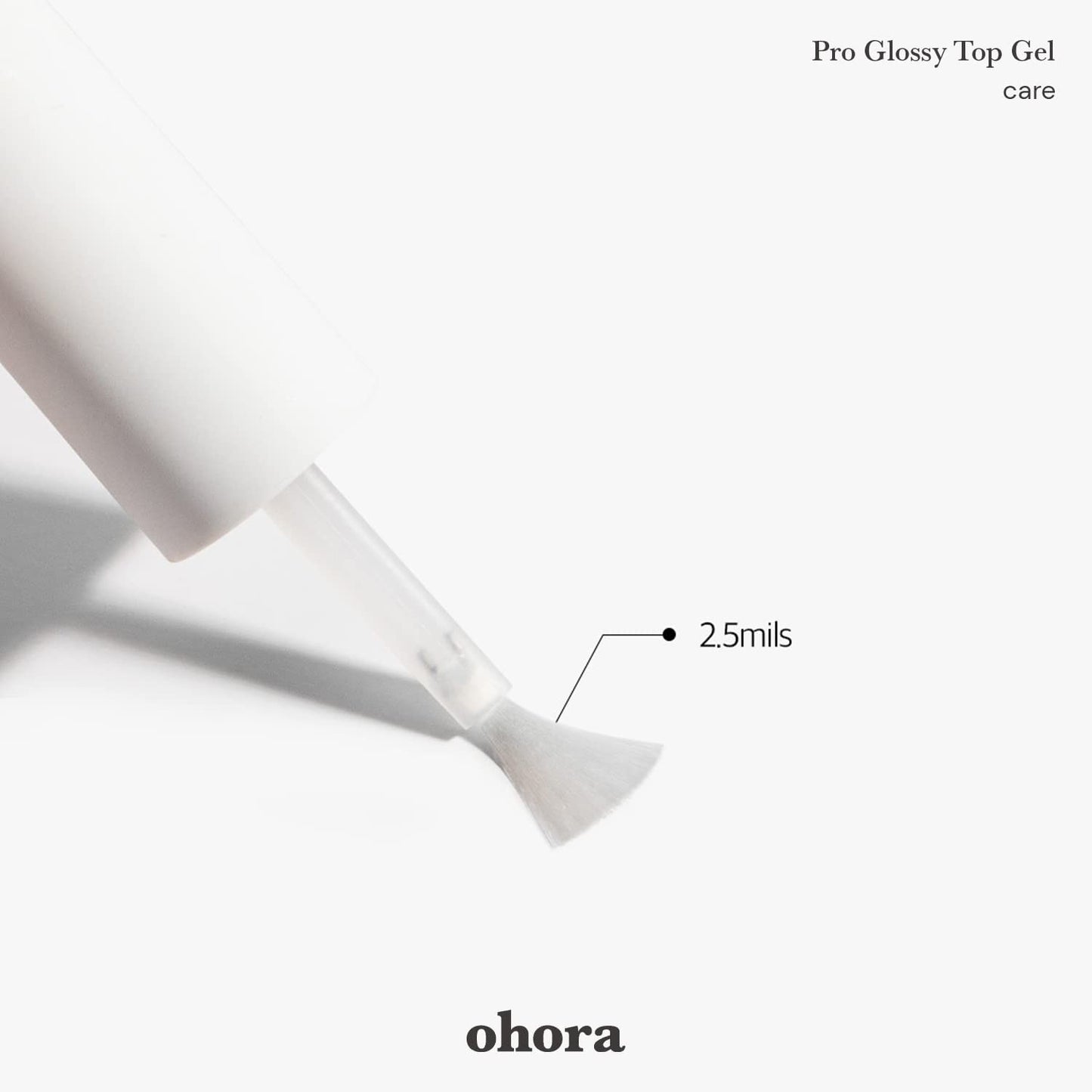 ohora Gel Nail Care (Pro Glossy Top Gel) - Corrects Nail Texture, Easy to Use & Easy to Remove for Semi Cured Gel Nail Strip Application - Professional Salon-Quality for Healthy, Strong Nails