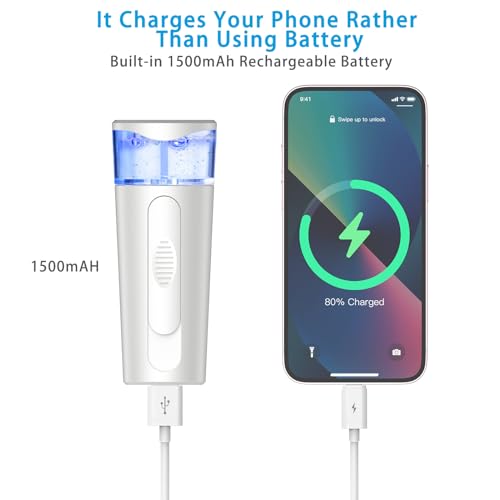 Portable Nano Face Mister, USB Rechargeable Cool Mist Spray