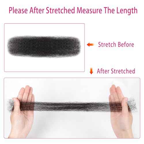 Afro Kinkys Bulk Human Hair For Braiding Afro Kinky-Curly Human Hair Bulk For Mini Twist Hair 20Inchs 50g/pack Bulk Human Braiding Hair For Micro Locs Extensions (4#, 20Inchs,50g/pack)