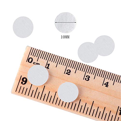 100 Pcs Microdermabrasion Cotton Filters Replacement 10 mm Dia Microdermabrasion Filters Facial Vacuum Filters Accesories Sponge Filter for Comedo Suction Microdermabrasion, White