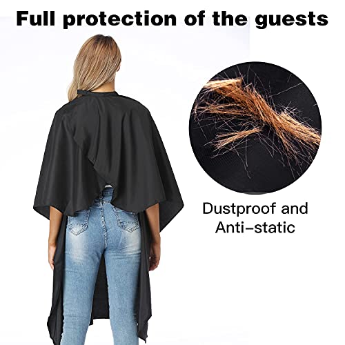 Professional Waterproof Barber Cape with Snap Closure