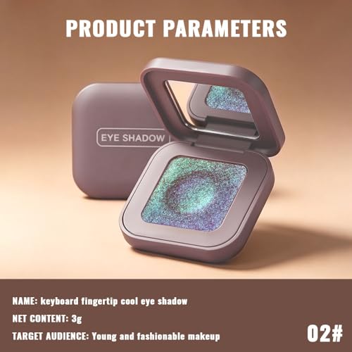 Multichrome Shimmer Eyeshadow – Plum Mauve with Green-Blue Shift
