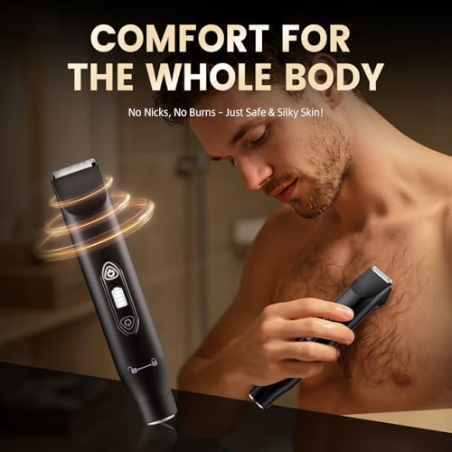 3-in-1 Body Hair Trimmer for Men - Waterproof Electric Razor