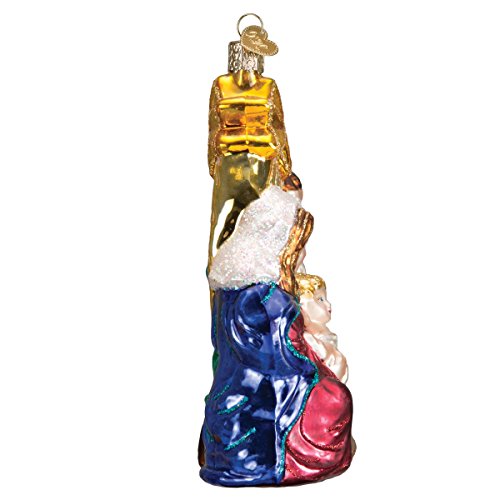 Old World Christmas 10132 Spiritual Gifts Glass Blown Ornaments for Christmas Tree Holy Family with Star