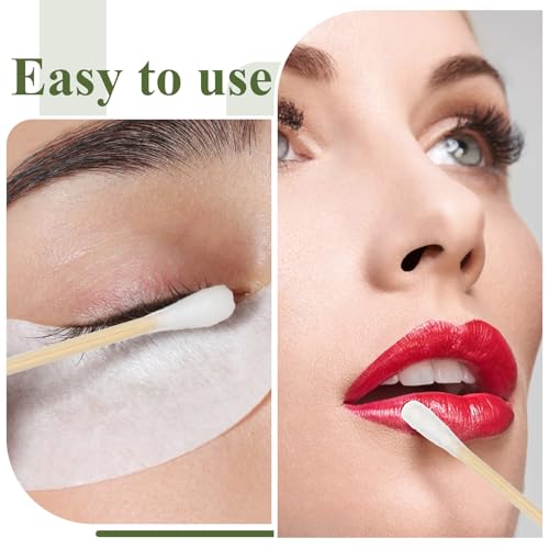 SHENLIU 6000 Count Bamboo Cotton Swabs - Double-Tipped Buds for Ear & Makeup
