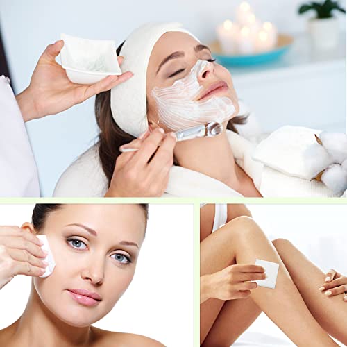 Esthetic Cosmetic Non-Woven Facial Wipes for Salon and Spa Use, Lint Free Essentials for Facial Treatments (Nonwovens Wipes 200 Count) (4"x 4")