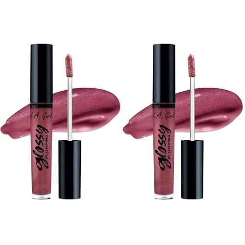 L.A. Girl Glossy Plumping Lipgloss- Lavish, 0.17 Fl Oz (Pack of 2)