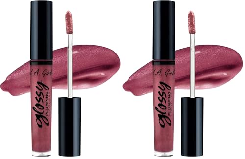 L.A. Girl Glossy Plumping Lipgloss Lavish 0.17oz Pack of 2