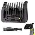 6-in-1 Adjustable Beard & Hair Trimmer Guard Set for QP Series, Skin-Friendly, Easy Snap-On