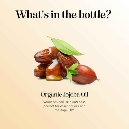 Organic Jojoba Oil Cold Pressed Unrefined - 100% Pure Organic Certified Oil for Skin Hair & Nails - Organic Skin Care & Natural Beauty DIY Carrier Oil - Dermatologist Tested & Non GMO (16 Fl Oz)