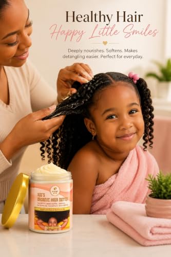Organic Kid's Hair Butter - Detangler & Leave-In Conditioner, 8 oz