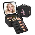 Relavel LED Makeup Bag with Personalized Initial Mirror