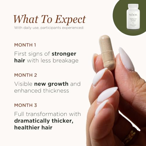 Noor Hair Growth Vitamins - Biotin & Zinc Supplement