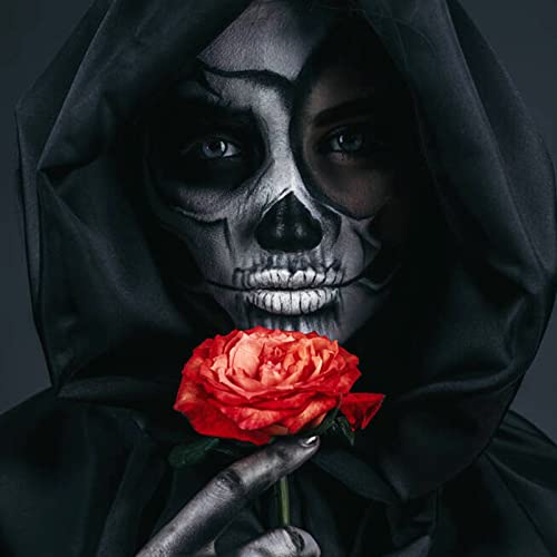 MEICOLY Black Waterproof Face Paint Stick for Halloween Cosplay & Sports