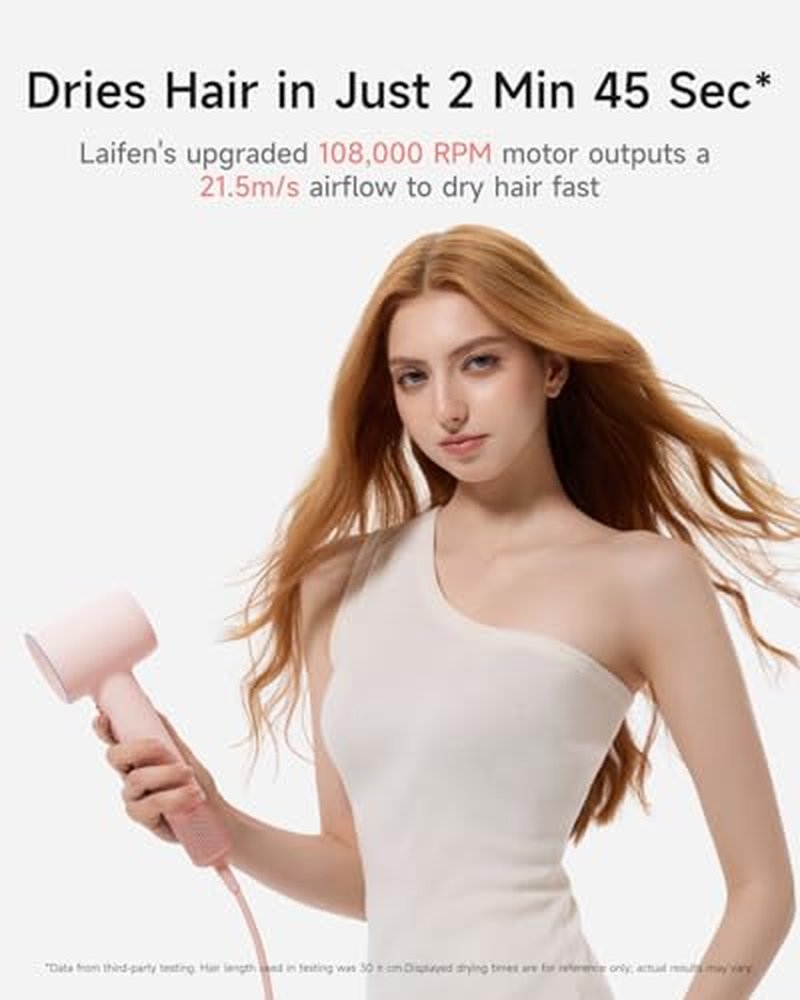 Laifen SE 2 Hair Dryer - Fast Drying Ionic Blow Dryer with Child Mode