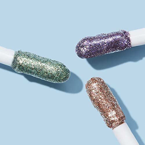 e.l.f. Liquid Glitter Eyeshadow, Long Lasting, Quick-Drying, Opaque, Gel-Based Eyeshadow for Creating High-Impact, Multi-Dimensional Eye Looks, Mermaid Shimmy, 0.10 Fl Oz (Pack of 2)